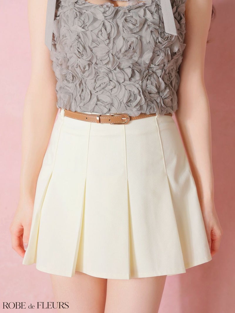 ROBE de FLEURS ローブドフルール 【XSサイズあり】 フラワーレースリボンセットアップミニキャバドレス fm4340