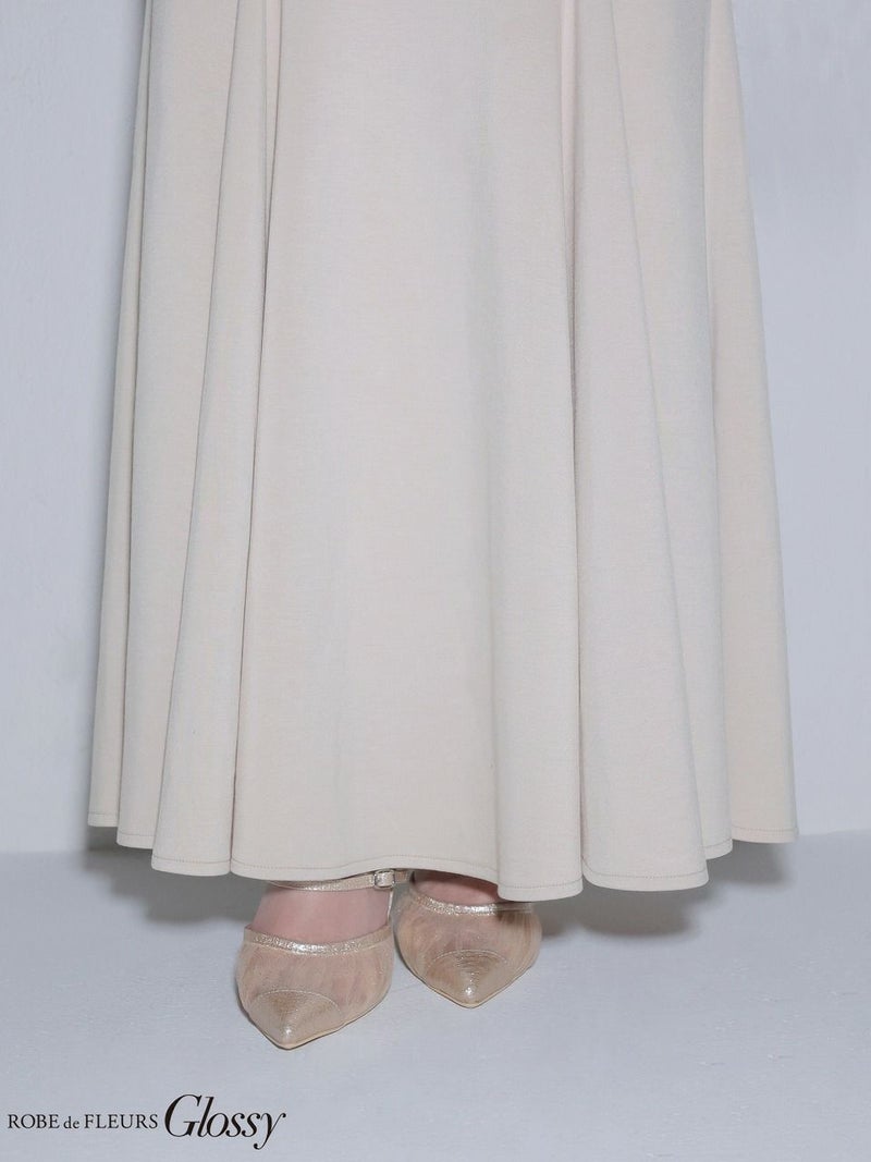 Glossy ローブドフルールグロッシー 【XS～Lサイズあり】シアードッキングフロントジップマーメイドロングキャバドレス gl4341