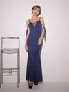 Glossy ローブドフルールグロッシー 【XS～Lサイズあり】シアードッキングフロントジップマーメイドロングキャバドレス gl4341