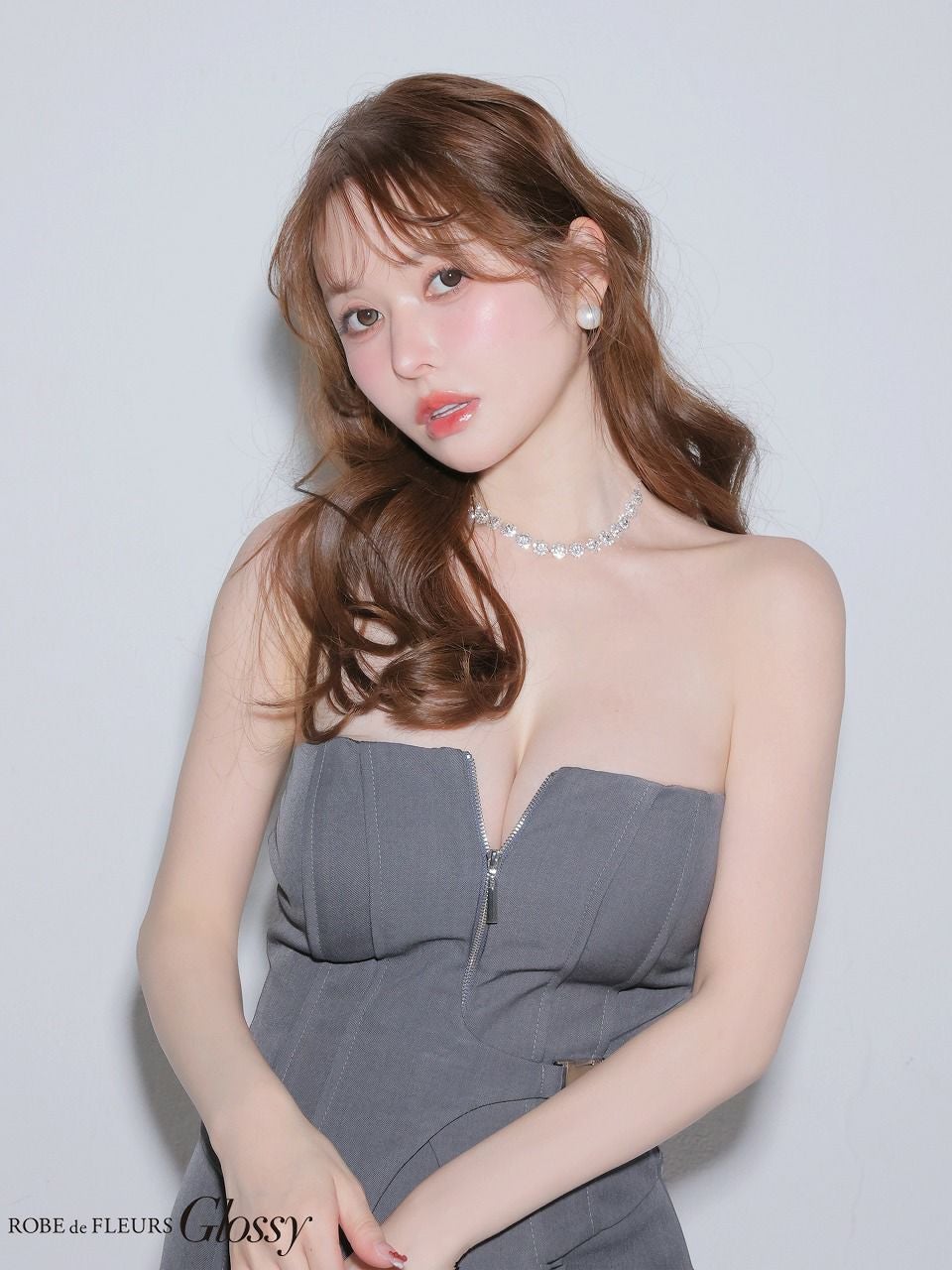 Glossy ローブドフルールグロッシー 【XSサイズあり】フロントジップ