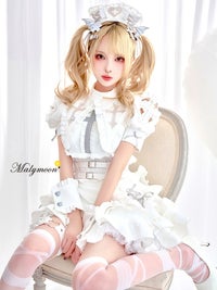 【8点セット】Malymoon マリームーン シルキークロスエッジヴァンパイアナース [ブラック/ホワイト] mlcs25202