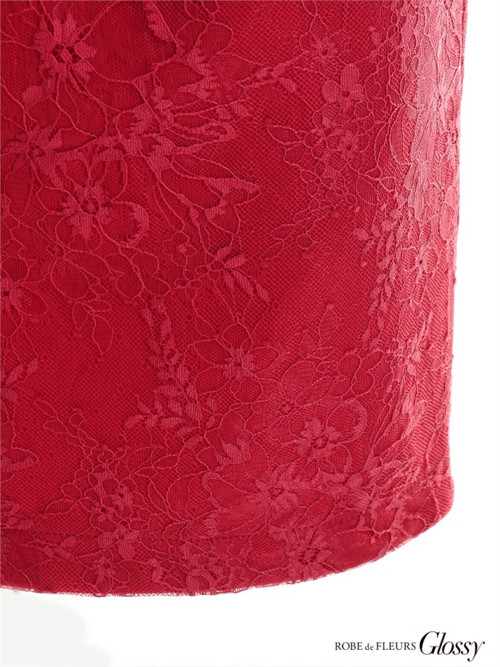 【ROBE de FLEURS SALE】Glossy ローブドフルールグロッシー 【XSサイズあり】デコルテビジューストレッチタイトミニキャバドレス gl2818-s26