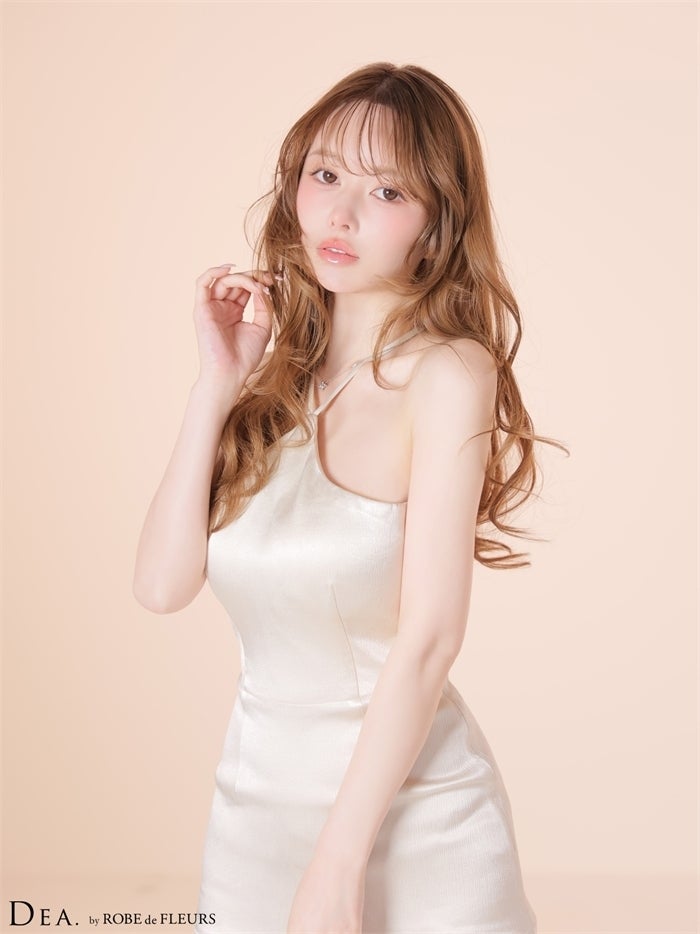 DEA. ディア バイ ローブドフルール 【XS～Lサイズあり】ラメジャガードホルターフレアロングキャバドレス de4349-c