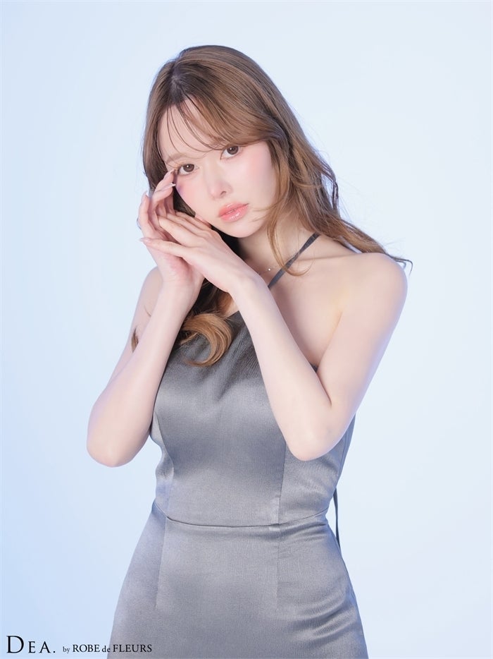 DEA. ディア バイ ローブドフルール 【XS～Lサイズあり】ラメジャガードホルターフレアロングキャバドレス de4349-c