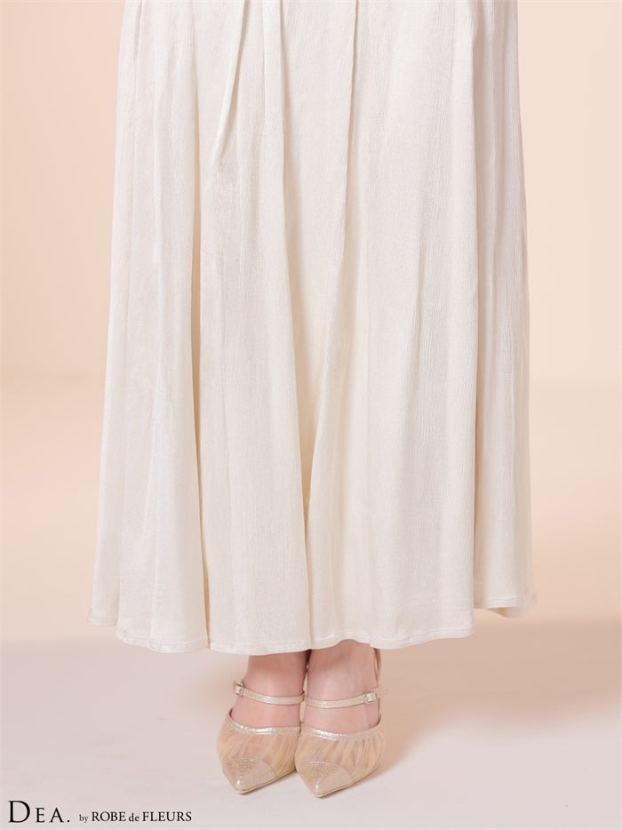 DEA. ディア バイ ローブドフルール 【XS～Lサイズあり】ラメジャガードホルターフレアロングキャバドレス de4349-c