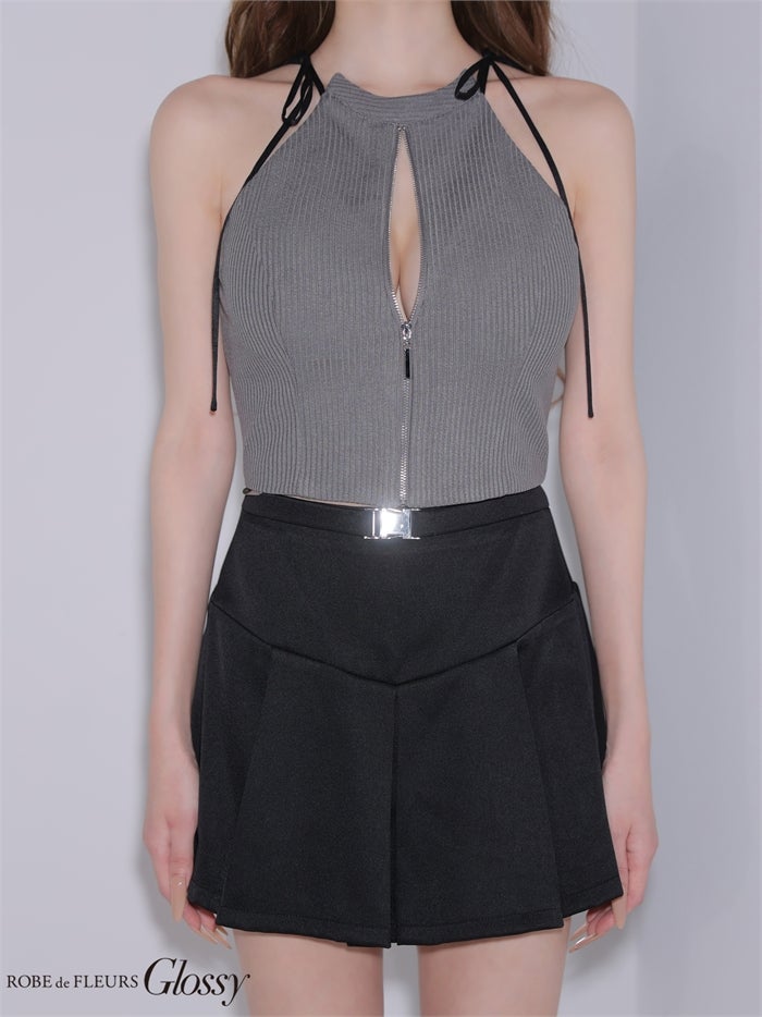 Glossy ローブドフルールグロッシー 【XSサイズあり】バイカラーアメスリセットアップミニキャバドレス gl4173-c