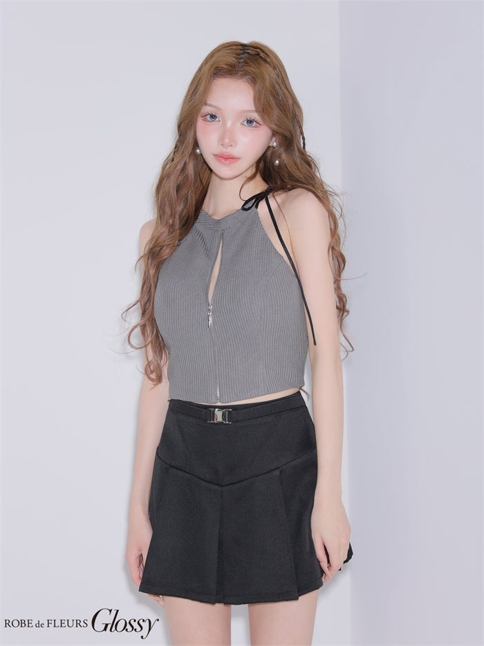 Glossy ローブドフルールグロッシー 【XSサイズあり】バイカラーアメスリセットアップミニキャバドレス gl4173