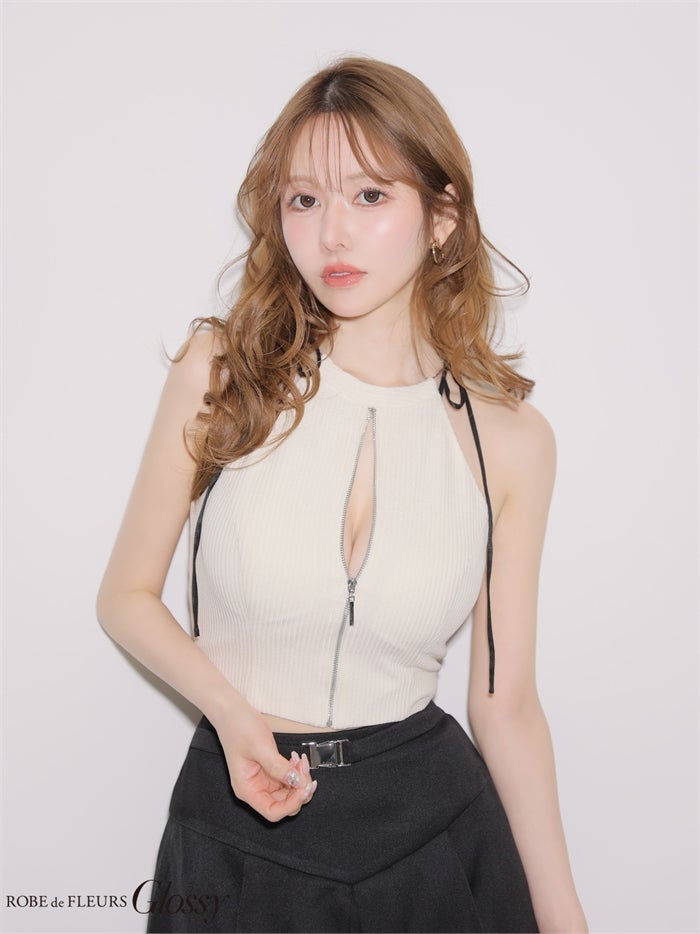 Glossy ローブドフルールグロッシー 【XSサイズあり】バイカラーアメスリセットアップミニキャバドレス gl4173