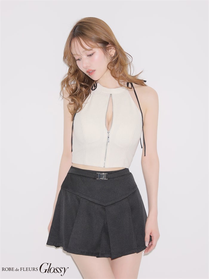 Glossy ローブドフルールグロッシー 【XSサイズあり】バイカラーアメスリセットアップミニキャバドレス gl4173