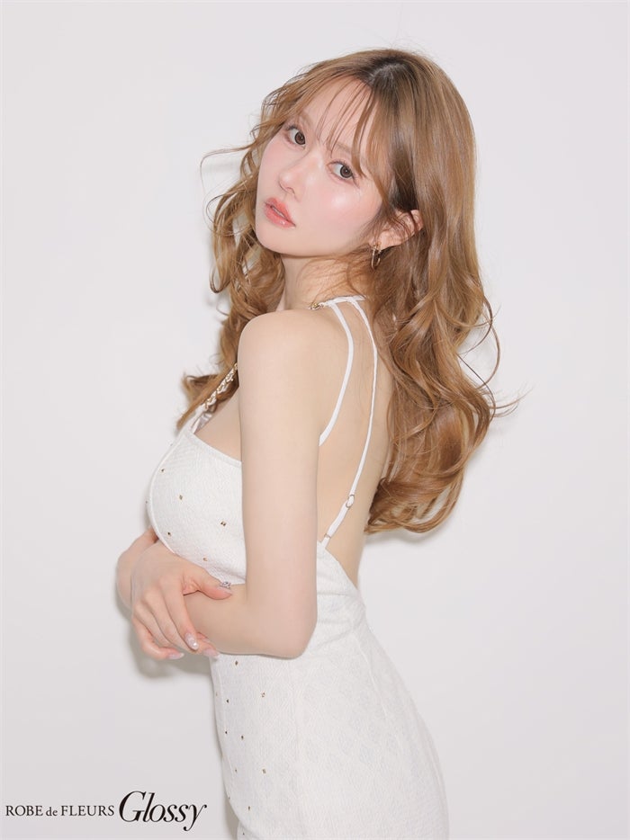 Glossy ローブドフルールグロッシー 【XSサイズあり】 スタッズダイヤジャガードミニキャバドレス gl4179