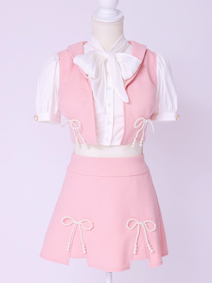 Celestia Ribbon令嬢制服コスチューム パールリボン セットアップ セレスティアブルー vcsot-251216-1