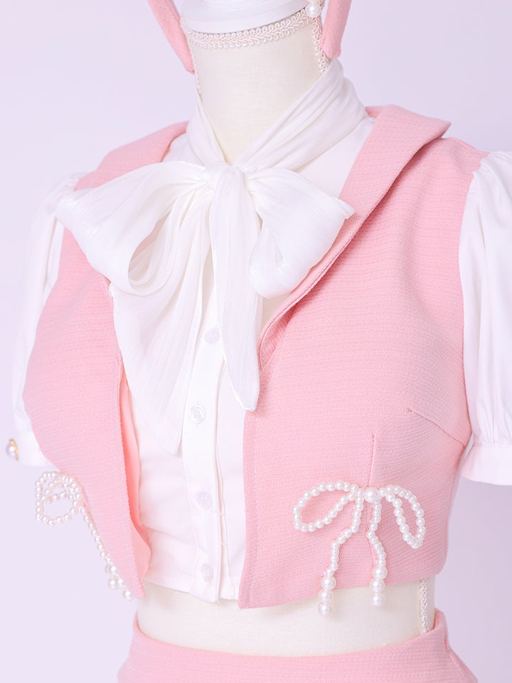 Celestia Ribbon令嬢制服コスチューム パールリボン セットアップ セレスティアブルー vcsot-251216-1