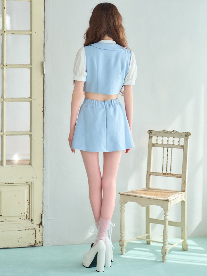 Celestia Ribbon令嬢制服コスチューム パールリボン セットアップ スウィートピンク vcsot-251216-2