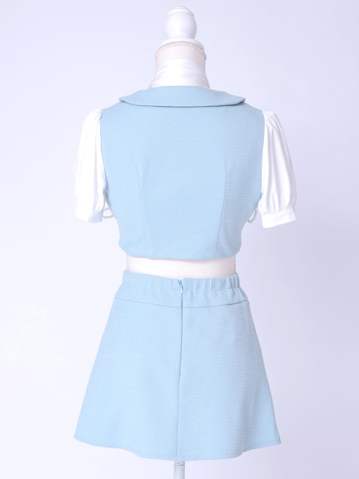 Celestia Ribbon令嬢制服コスチューム パールリボン セットアップ スウィートピンク vcsot-251216-2