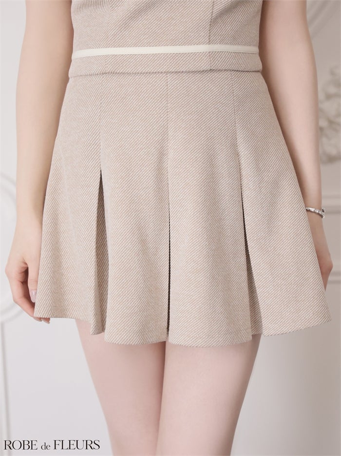 ROBE de FLEURS ローブドフルール 【XSサイズあり】ボックスプリーツツイルセットアップミニキャバドレス fm4180-c