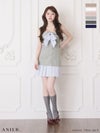 ROBE de FLEURS anier.ROBE ローブドフルール アニエルローブ 【XSサイズあり】springstripe ribbon bare mini dress