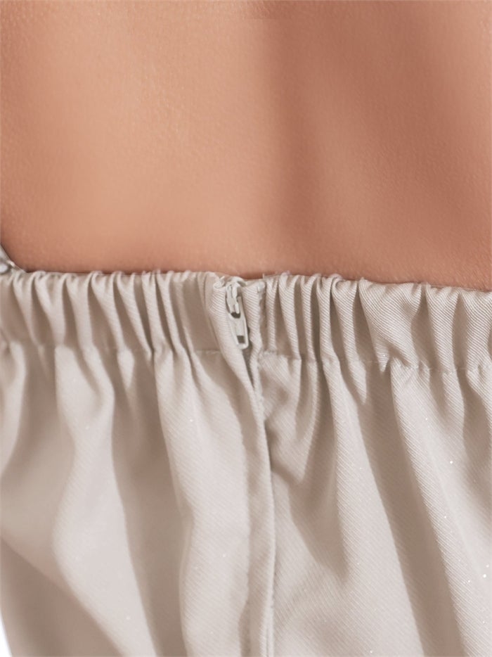 AngelR エンジェルアール ベアトップ/バストハートカット/フロントファスナー/フリル/2way/セパレート/フレア/マイクロミニドレス ar26816