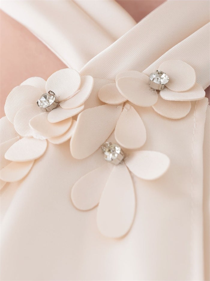 AngelR エンジェルアール クロスネック/フロントフリル/フラワー/バイカラー/セパレート/シフォン/フレア/マイクロミニドレス ar26817