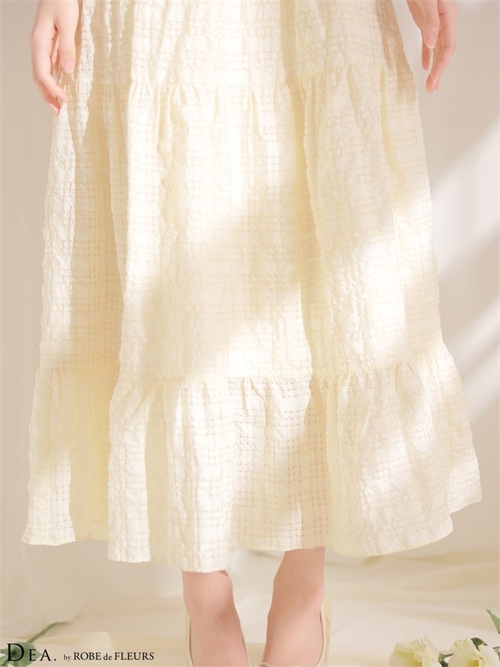 DEA. ディア バイ ローブドフルール 【XS～Lサイズあり】ホルターチェックバックカットロングキャバドレス de4357-c