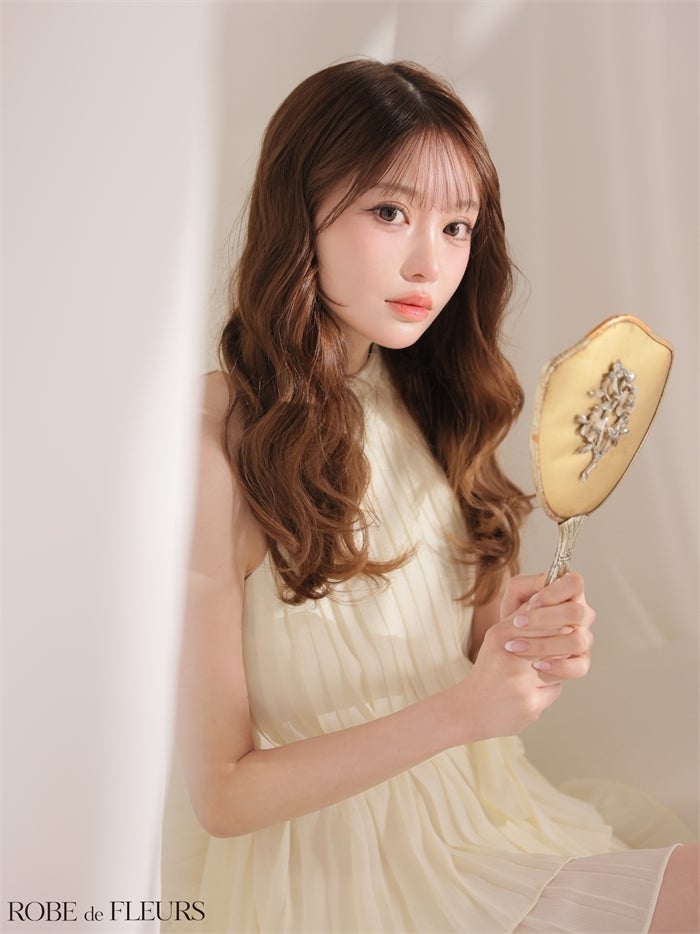 ROBE de FLEURS ローブドフルール 【XSサイズあり】 ホルターリボンレースプリーツミニキャバドレス fm4614-c