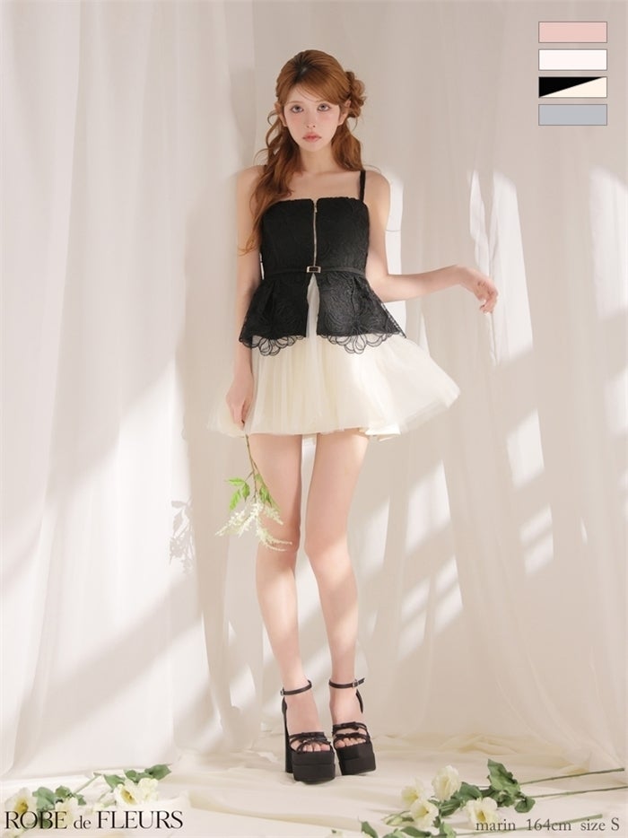 9月上旬頃入荷予定】ROBE de FLEURS ローブドフルール 【XSサイズあり