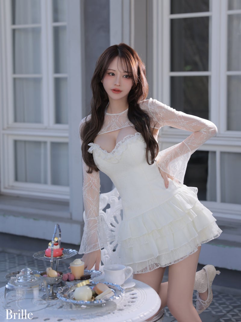 Brille ブリエ Petale de brille mini dress ペタル ドゥ ブリーユ ミニドレス brille4161