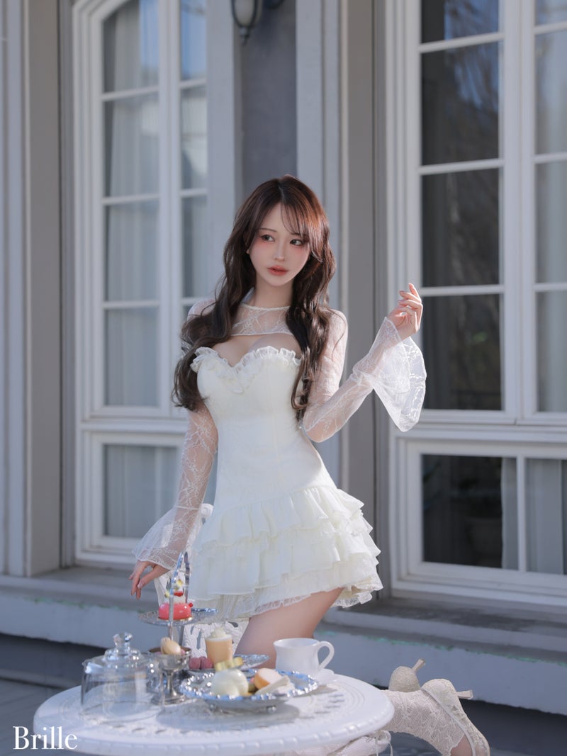 Brille ブリエ Petale de brille mini dress ペタル ドゥ ブリーユ ミニドレス brille4161