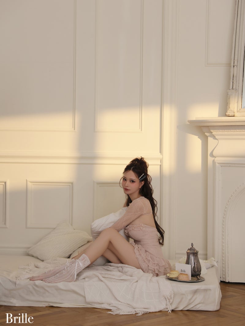 Brille ブリエ Petale de brille mini dress ペタル ドゥ ブリーユ ミニドレス brille4161