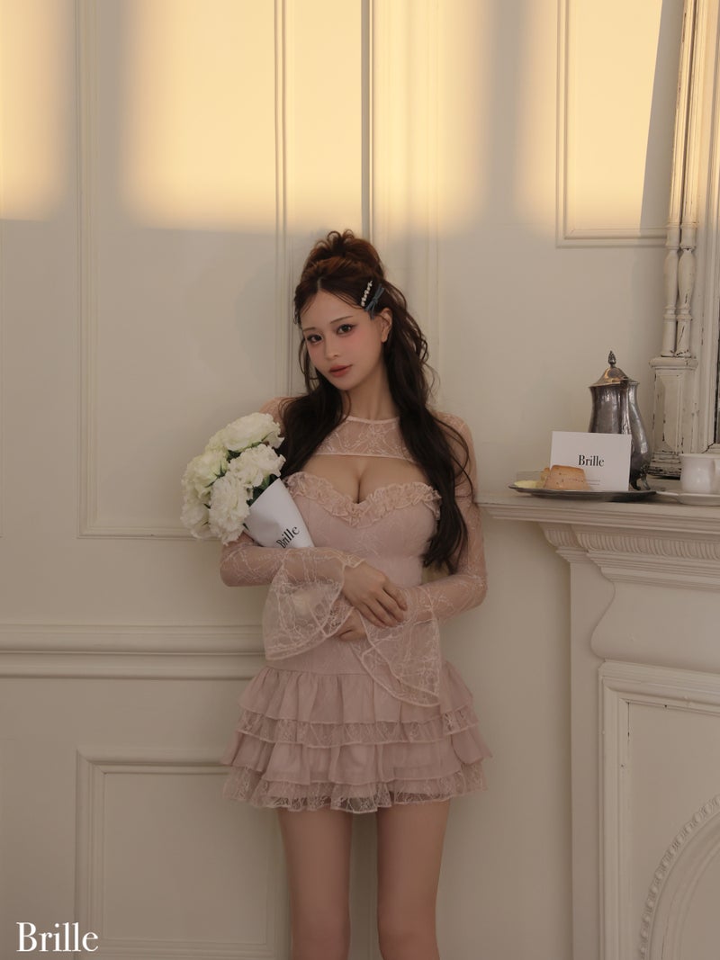 Brille ブリエ Petale de brille mini dress ペタル ドゥ ブリーユ ミニドレス brille4161