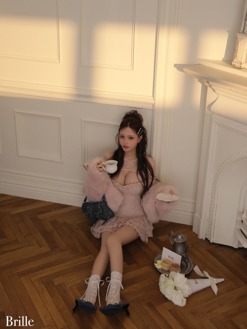 Brille ブリエ Petale de brille mini dress ペタル ドゥ ブリーユ ミニドレス brille4161