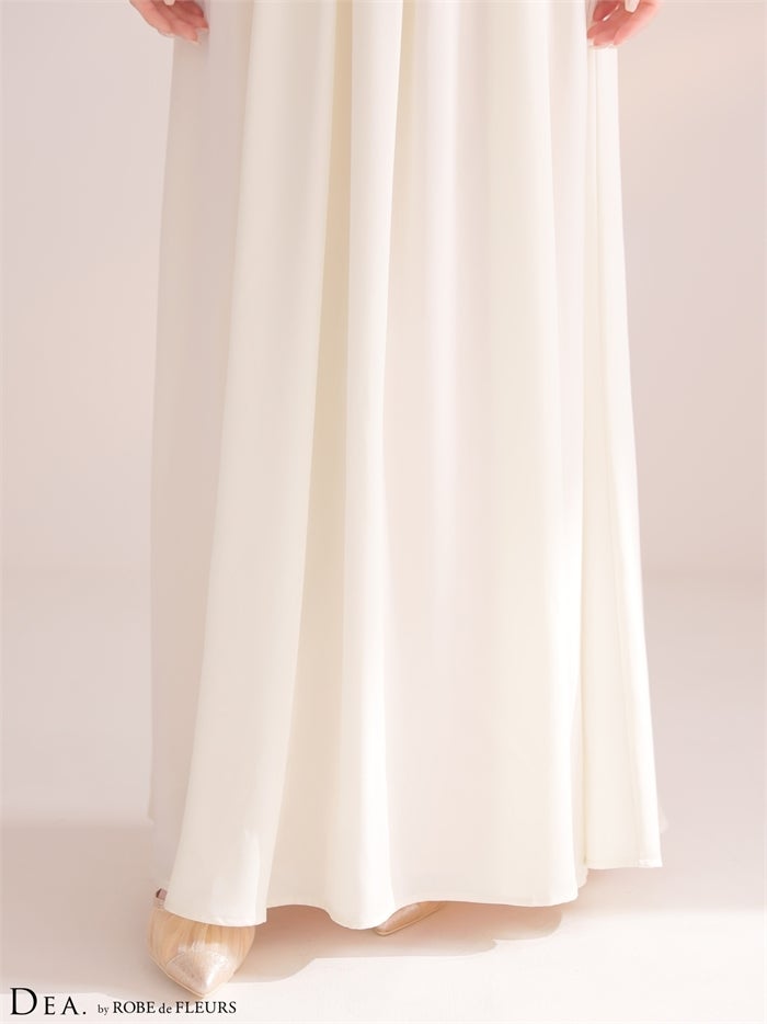 ホルターレースギャザーロングキャバドレス de4657