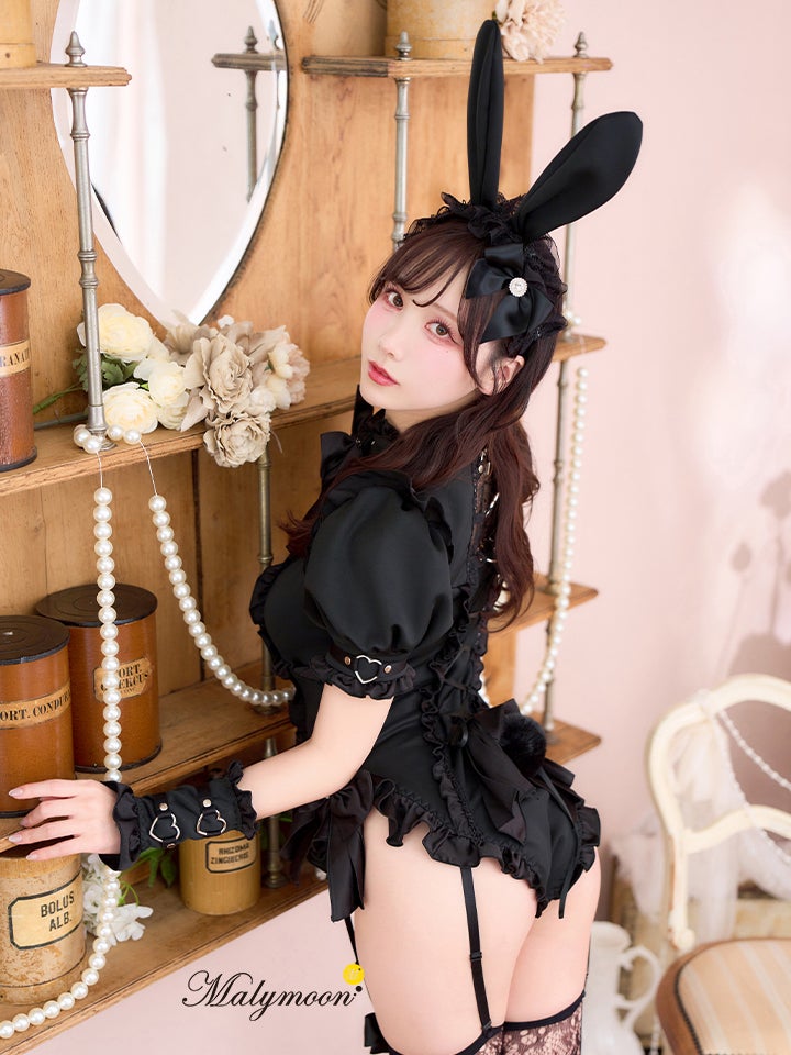 モードハートレオタードバニー《オリジナルコスプレ11点セット》【Malymoon/マリームーン】【mlcs25217】