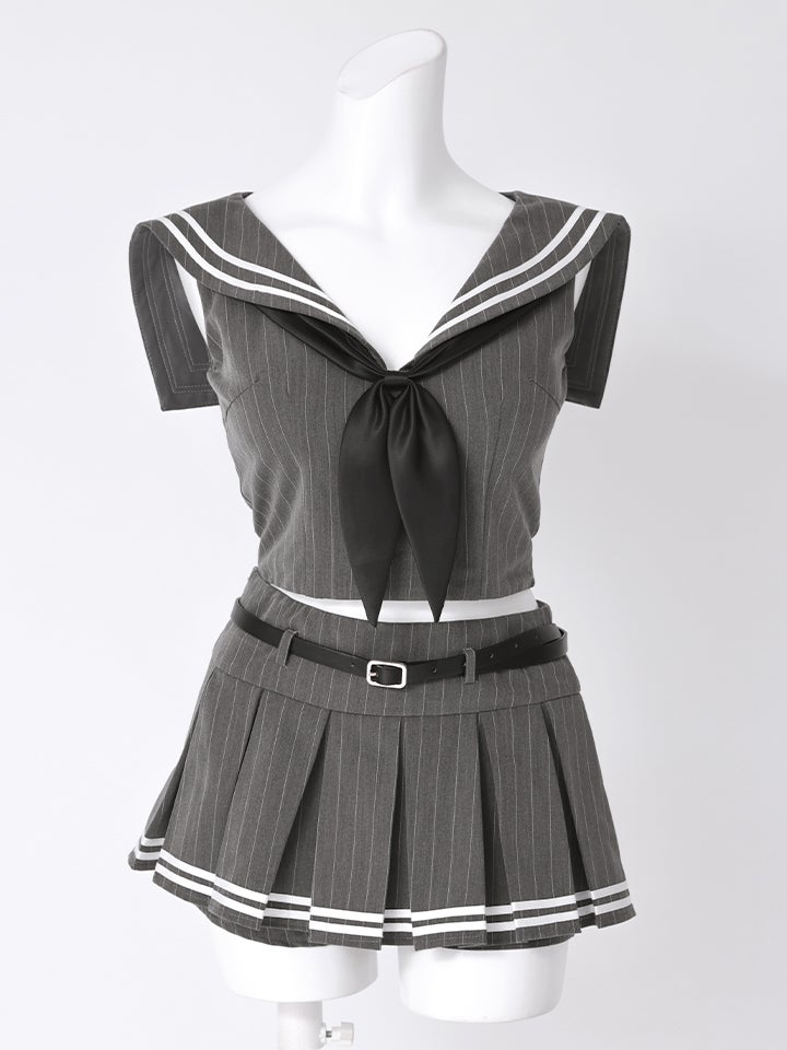 【5点セット】Artemis ピンストライプ モード マリン コスチューム vcsot-251218-1-ac