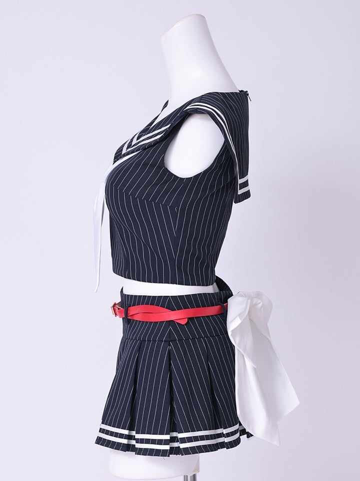 Artemis ピンストライプ モード マリン コスチューム vcsot-251218-2
