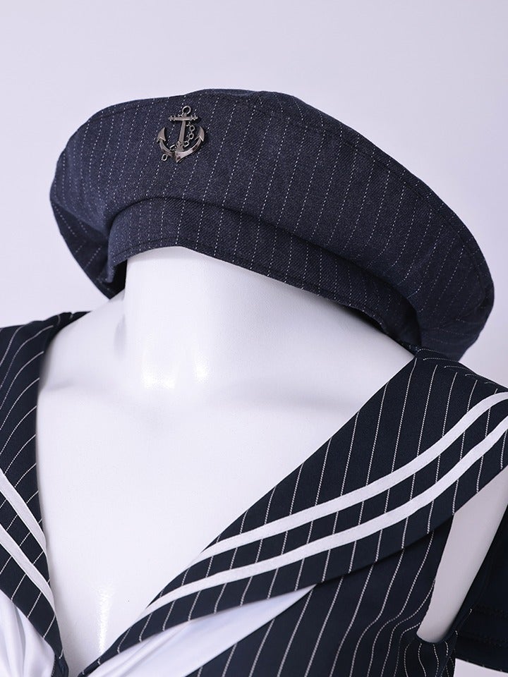 Artemis ピンストライプ モード マリン コスチューム vcsot-251218-2