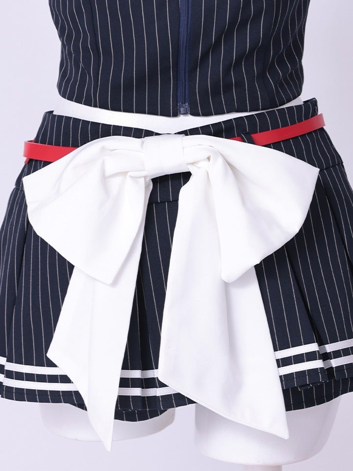 Artemis ピンストライプ モード マリン コスチューム vcsot-251218-2