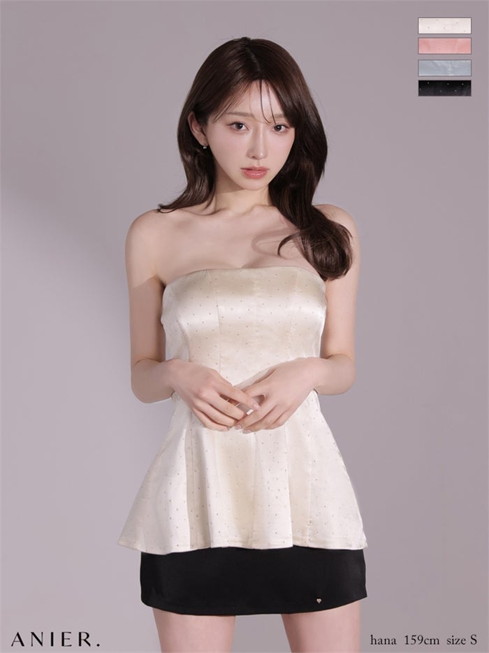 ROBE de FLEURS anier.ROBE ローブドフルール アニエルローブ 【XSサイズあり】 shiny lady saten set up dress（anier4069） fm-anier4069-c