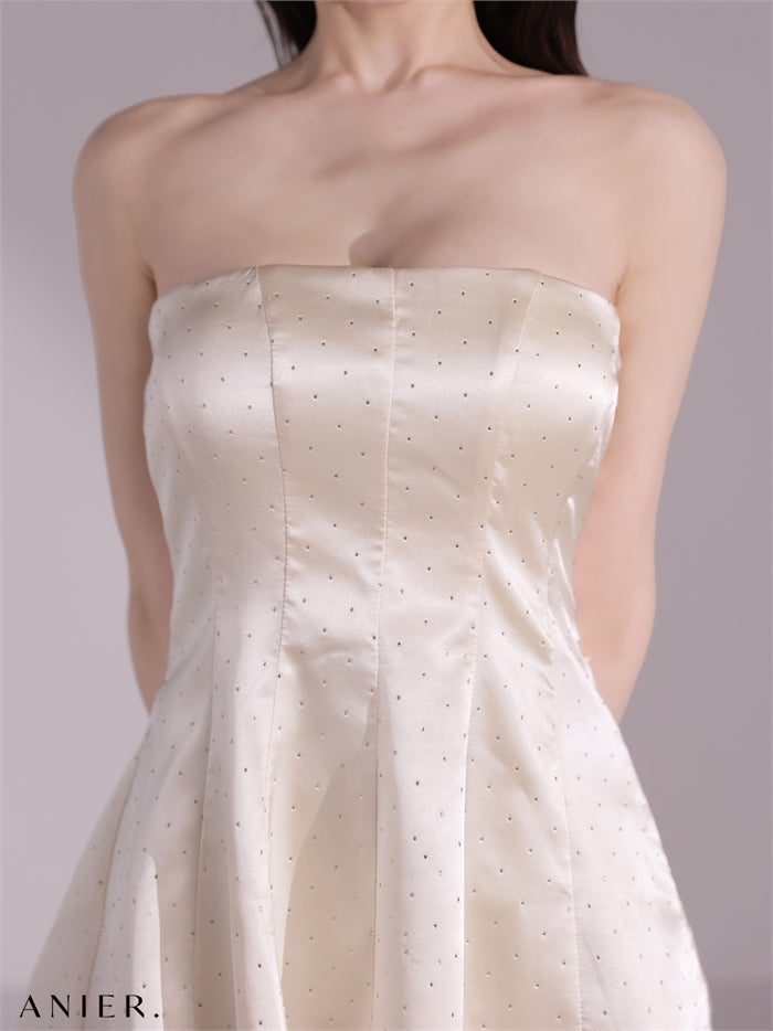 ROBE de FLEURS anier.ROBE ローブドフルール アニエルローブ 【XSサイズあり】 shiny lady saten set up dress（anier4069） fm-anier4069-c