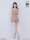 ROBE de FLEURS anier.ROBE ローブドフルール アニエルローブ 【XSサイズあり】 glitter drape couture mini dress（anier4073） fm-anier4073-c