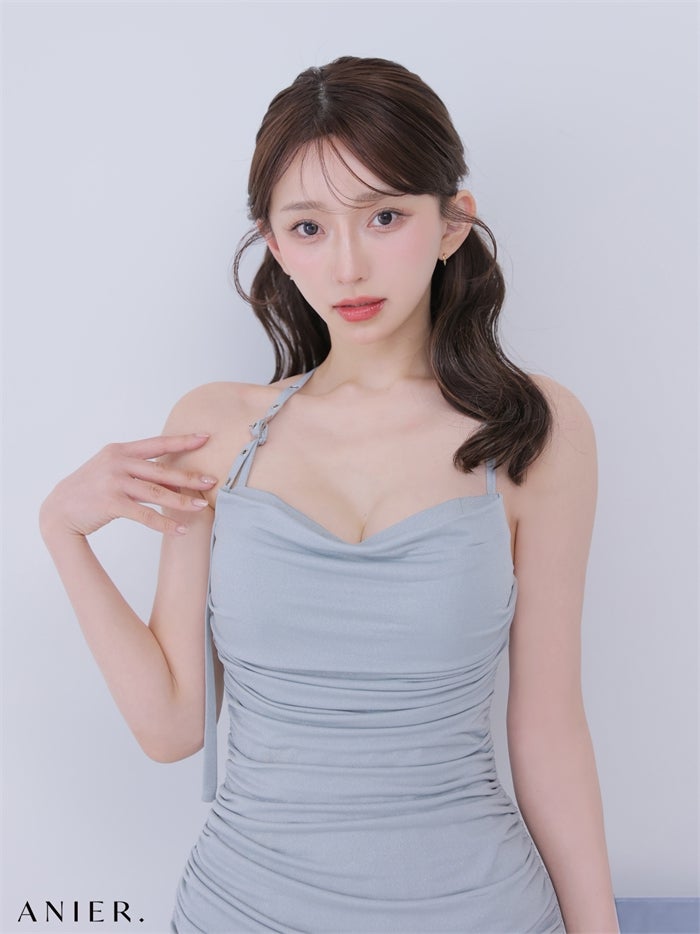 ROBE de FLEURS anier.ROBE ローブドフルール アニエルローブ 【XSサイズあり】 glitter drape couture mini dress（anier4073） fm-anier4073-c