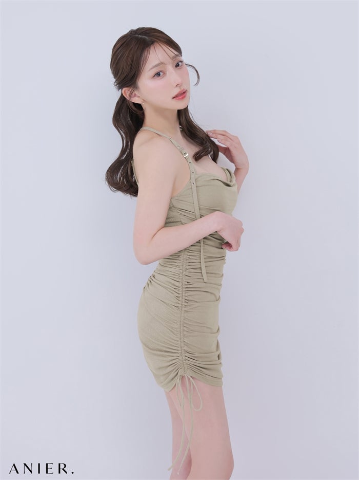 ROBE de FLEURS anier.ROBE ローブドフルール アニエルローブ 【XSサイズあり】 glitter drape couture mini dress（anier4073） fm-anier4073-c
