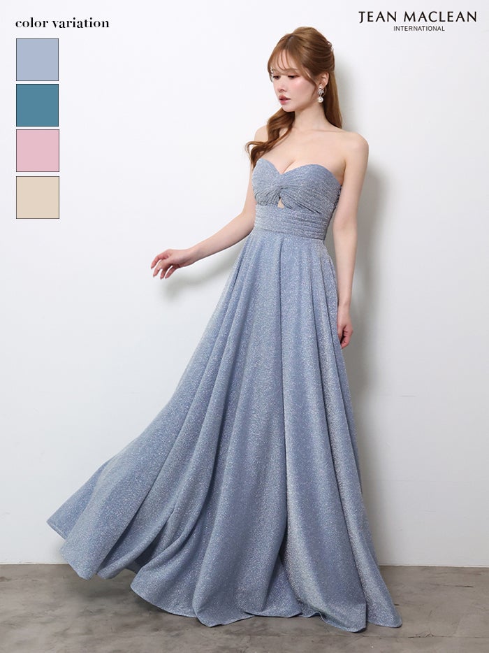 【JEAN MACLEAN ジャンマクレーン】 ラメ/ベアトップ/LongDress ja61145