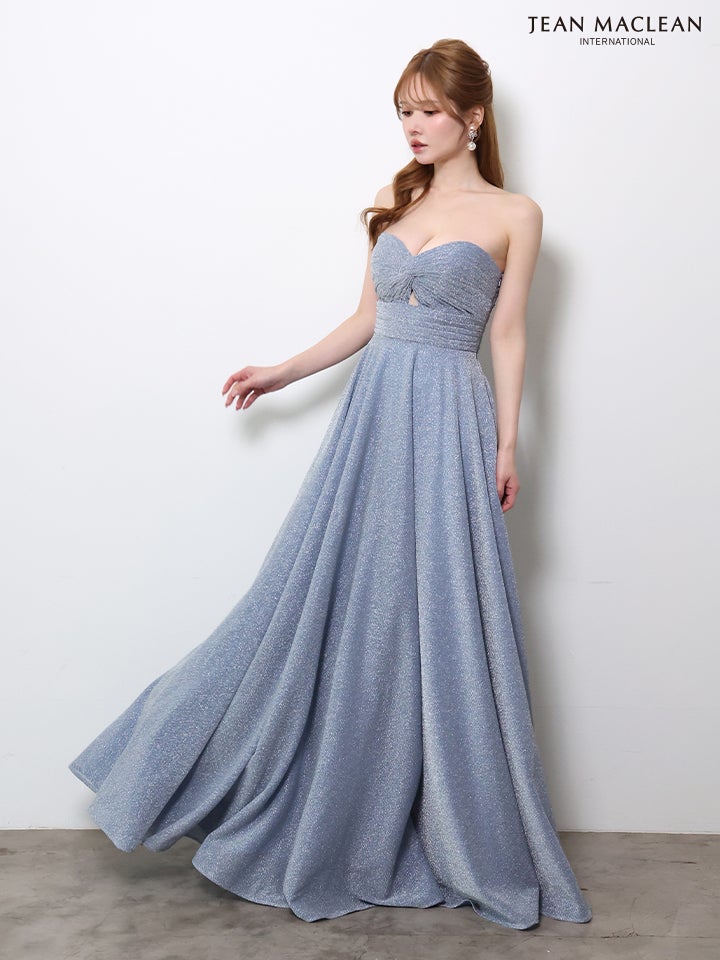 【JEAN MACLEAN ジャンマクレーン】 ラメ/ベアトップ/LongDress ja61145