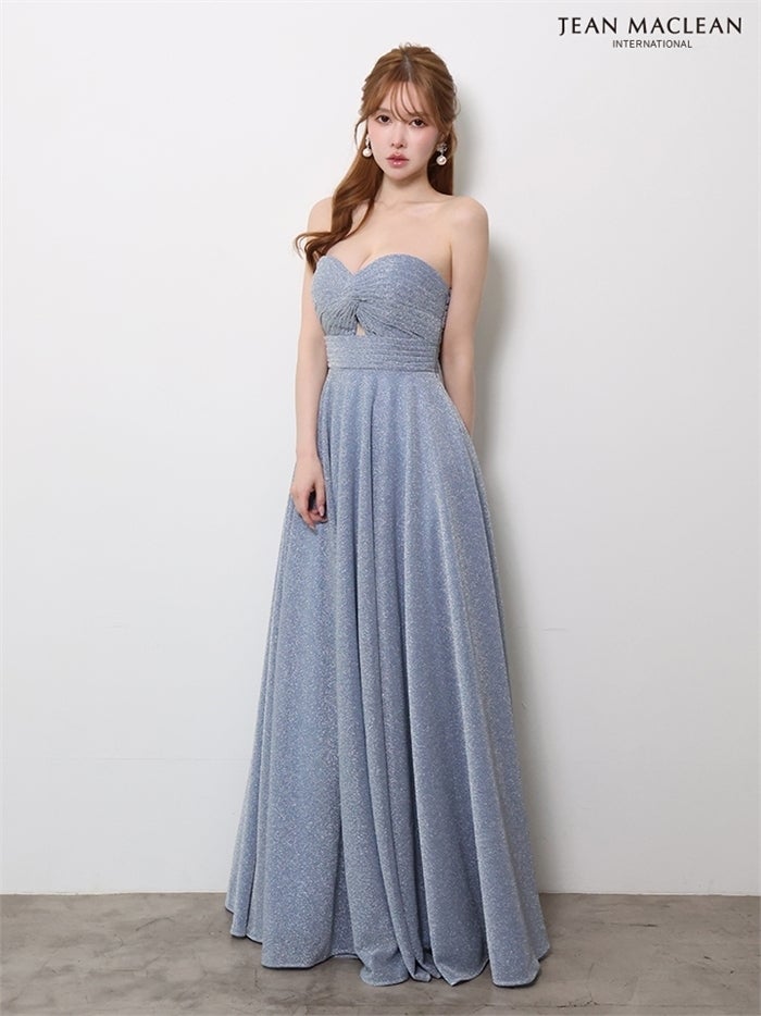 【JEAN MACLEAN ジャンマクレーン】 ラメ/ベアトップ/LongDress ja61145