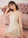 【ROBE de FLEURS SALE】【ROBE de FLEURS SALE】ROBE de FLEURS ローブドフルール 【XSサイズあり】サイドシアーフレアキャミキャバドレス fm3225-s26