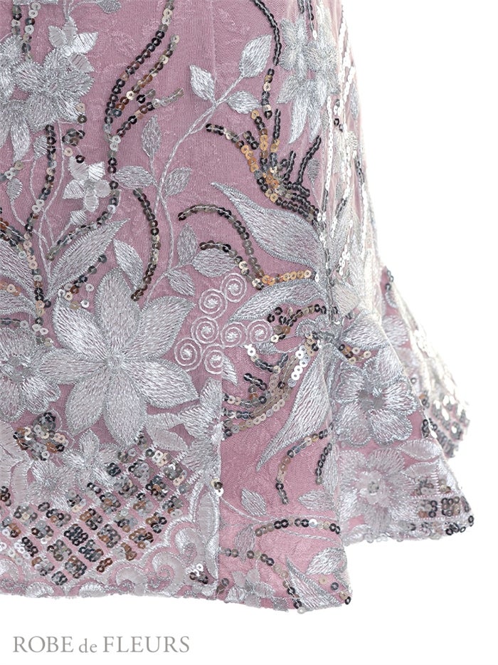 【ROBE de FLEURS SALE】ROBE de FLEURS ローブドフルール 【XS～Lサイズあり】フロントクロス×スカートパンツセットアップキャバドレス fm2630-s26