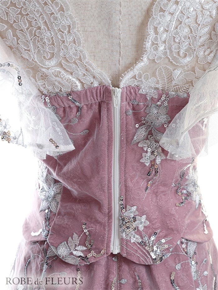 【ROBE de FLEURS SALE】ROBE de FLEURS ローブドフルール 【XS～Lサイズあり】フロントクロス×スカートパンツセットアップキャバドレス fm2630-s26