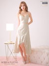 【ROBE de FLEURS SALE】ROBE de FLEURS ローブドフルール 【XS～Lサイズあり】ラメチェックツイード×オーガンジー ロングセットアップキャバドレス fm3221-s26