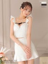 【ROBE de FLEURS SALE】ROBE de FLEURS ローブドフルール 【XSサイズあり】ツイードｘパールチュールセットアップキャバドレス fm2652-s26