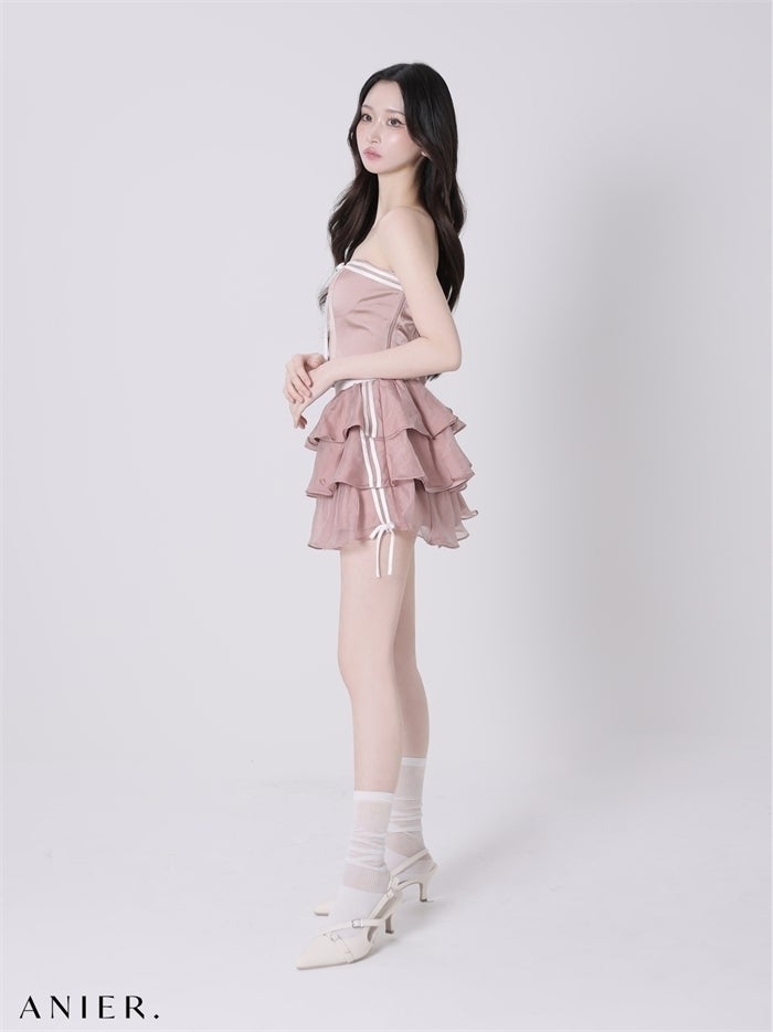 ROBE de FLEURS anier.ROBE ローブドフルール アニエルローブ 【XSサイズあり】sports × girly mix setup（anier4066） fm-anier4066-c